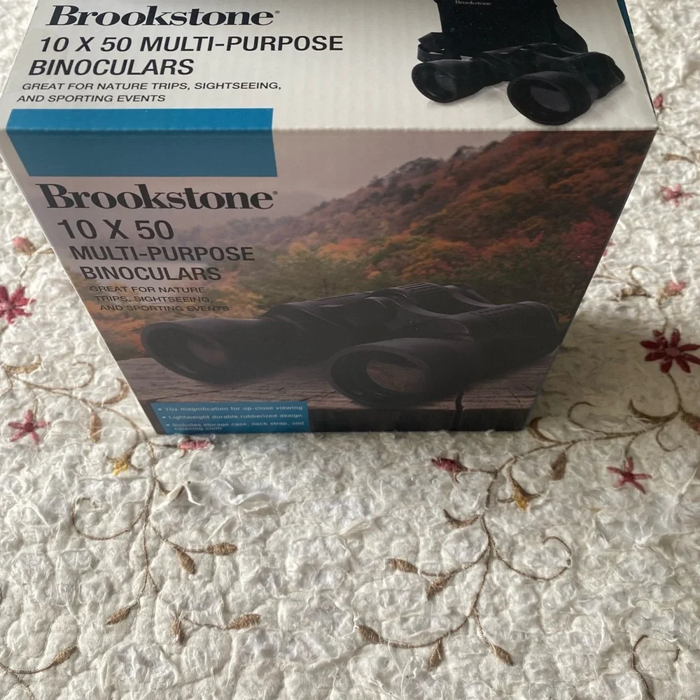Brookstone Black Multi-Purpose Binoculars 10x50